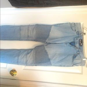 RSQ Men’s Light Wash Biker Jeans